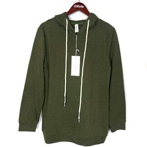 NWT Varley Fink Hoodie Sweatshirt Olive Green Women's Size XS Activewear Fitness
